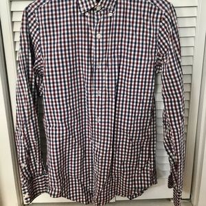 Plaid button front shirt
